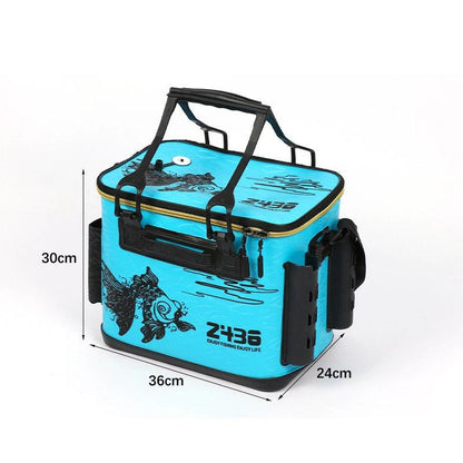 Portable Fishing Bucket Folding EVA Fishing Tackle Bag 6 Style Live Fish Box Fishing Tool Gear Accessories 36/40/45cm - Wild Frontier Gear LLC