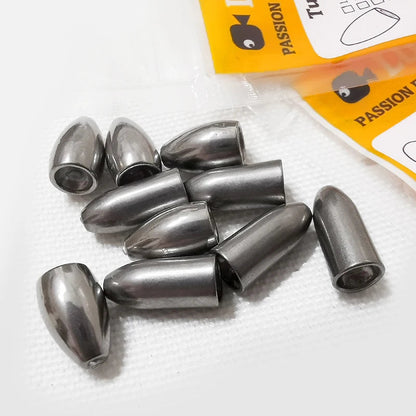 Lureholic Texas  Tungsten Sinkers Flipping Worm 1/16-2 OZ Bullet Weights Columnar 3.5-56g Bass Fishing Lures Accessories Wild Frontier Gear LLC