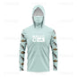 Men Fishing T Shirt Long Sleeve Jersey With UV Hooded Sun Protection Upf 50 Breathable Angling Clothing Fishing Hoodies Apparel - Wild Frontier Gear LLC