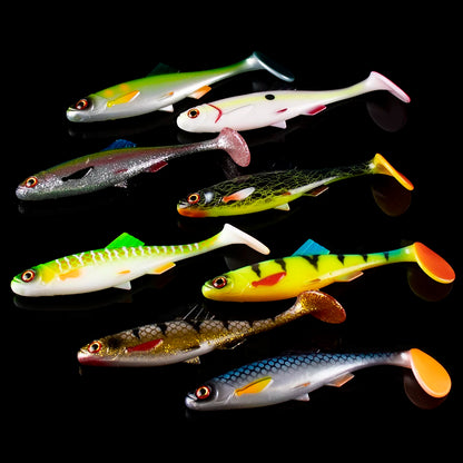 Chan's Huang 1PCS Soft Shad Worm Bass Swimbait 15CM 25.5G Sinking Silicone Worm Wobblers Pike Zander Predator Fishing Soft lure
