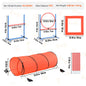 VEVOR Dog Agility Hurdle Cone Set Agility Training Equipment with Height Adjustable Crossbar Puppy Obstacle Course Jump Starter