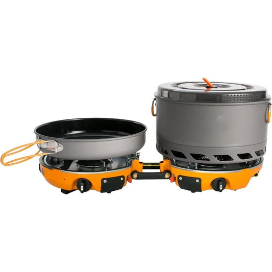 Genesis Basecamp Backpacking and Camping Stove Cooking System with Camping Cookware Wild Frontier Gear LLC