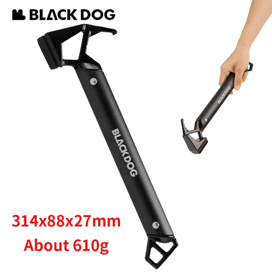 Naturehike BLACKDOG Hammer Outdoor Tent Peg Stake Mallet with Stake Puller Ground Nail Multi-functional Camping Survival Tool Wild Frontier Gear LLC