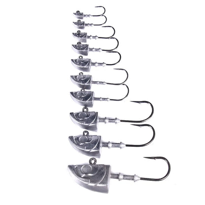 big jig head long hook heavy Triangle Head Hooks  fishing hook soft worm jig Lure Hook Jig Head Fishing Tackle