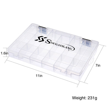 Sougayilang Lure Case Plastic Fishing Bait Jig Lure Fishing Hooks Storage Box High Strength Fishing Tackle Accessory Boxes
