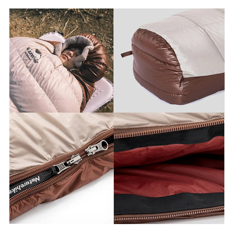 Naturehike Sleeping Bag Ultralight Waterproof Mummy Sleeping Bag SnowBird Duck Down Sleeping Bag Winter Camping Sleeping Bag Wild Frontier Gear LLC