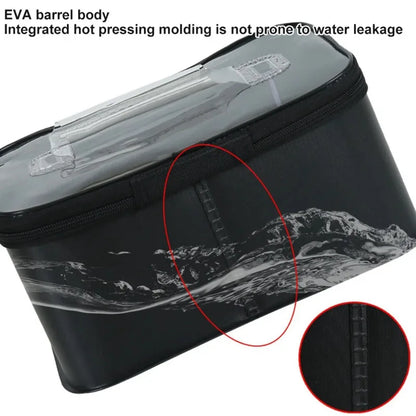 Portable EVA Fishing Tool Box, Fishing Accessory Organizer, Live Bait Storage Container, 3L/5L/7L Large Capacity Water Container