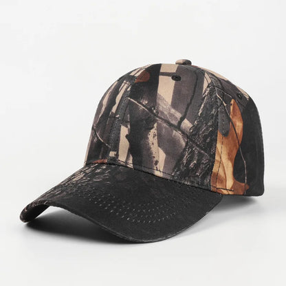 6 Colors Bionic Camouflage Hunting Fishing Hats Jungle Camo Photography Cap Summer Sunshade Adjusted Sizes Baseball Peaked Cap