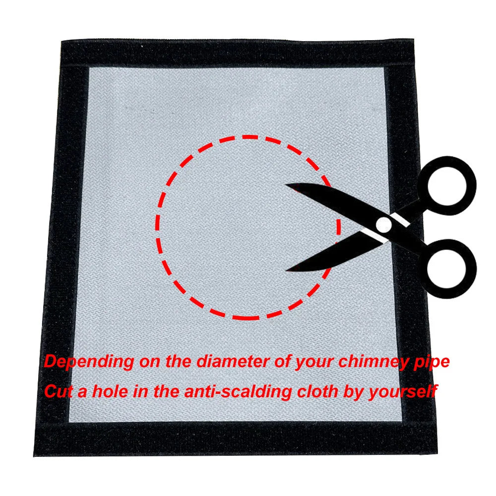 Hot Tent Stove Jack Fire Resistant Anti-Scald Vent Pipe Accessory - Wild Frontier Gear LLC