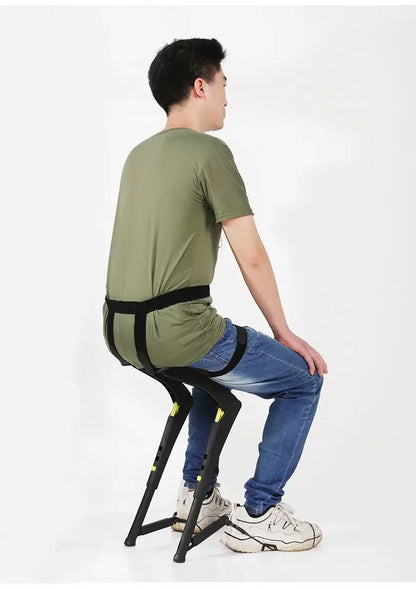 New Exoskeleton Wearable Sports Lightweight Folding Chair Fishing Outdoor Portable Travel Multifunctional Seat Stool - Wild Frontier Gear LLC