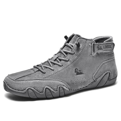 Men Boots Casual Motorcycle Winter Shoes 2023 Waterproof High Top Sneakers Luxury Footwear - Wild Frontier Gear LLC