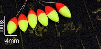 120pcs (20packs)/lot Oval Fishing Float Seven Star Bobber Beans Rig Making Floating Beans Red/Yellow/Mix Beads Carp Fishing J494 Wild Frontier Gear LLC