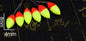 120pcs (20packs)/lot Oval Fishing Float Seven Star Bobber Beans Rig Making Floating Beans Red/Yellow/Mix Beads Carp Fishing J494 Wild Frontier Gear LLC