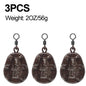 3Pcs Drop shot Carp Fishing weight Carp sinker with swivel for Catfish Surf Trolling jig lure fishing Tackle  2/2.5/3/3.5/4OZ
