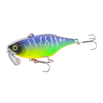 TeStar 60mm 18g Long-Casting Vibration Fishing Lure with 3D Eyes - Artificial Wobbler for Bass and Trout - Wild Frontier Gear LLC