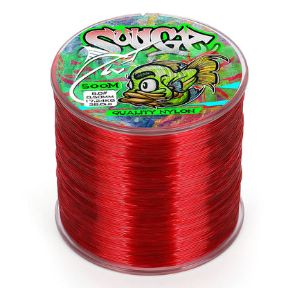 Sougayilang 500m Nylon Fishing Line Japanese Super Strong Monofilament Main Line Fishing Cord for Saltwater/Freshwater Fishing