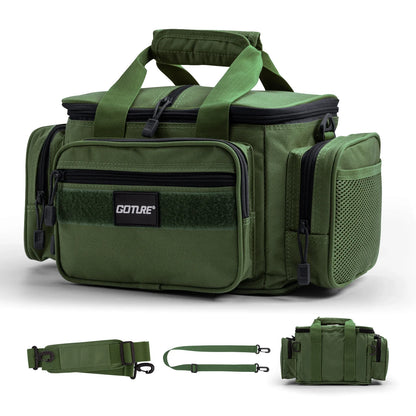 Goture Fishing Tackle Bags 38*23*19cm Shoulder Bag High capacity 600D Oxford cloth Outdoor Cycling Backpack Camping Picnic Bag