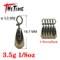 THETIME 1.8-21g Drop Shot Tungsten Sinker Weights Soft Lure Free Rig Hook Connector line Sinkers For Bass Fishing Accessories Wild Frontier Gear LLC