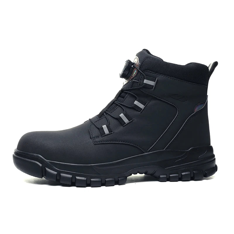 Waterproof Safety Boots Men Indestructible Steel Toe Work Boots Anti-smash Stab-resistant Safety Shoes Biker Botas Para Hombre - Wild Frontier Gear LLC