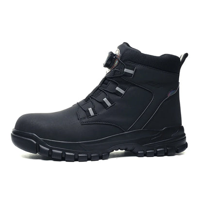 Waterproof Safety Boots Men Indestructible Steel Toe Work Boots Anti-smash Stab-resistant Safety Shoes Biker Botas Para Hombre - Wild Frontier Gear LLC