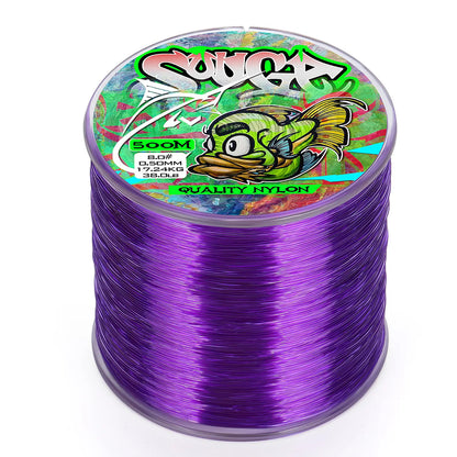 Sougayilang 500m Nylon Fishing Line Japanese Super Strong Monofilament Main Line Fishing Cord for Saltwater/Freshwater Fishing