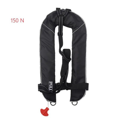 Professional Fishing Vest Self Inflatable Life Jacket Manual Vest Adult 150N 100N Auto Water Sports Rafting Boating Accessories - Wild Frontier Gear LLC