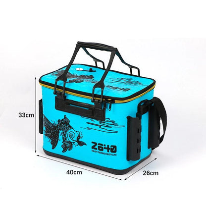 Portable Fishing Bucket Folding EVA Fishing Tackle Bag 6 Style Live Fish Box Fishing Tool Gear Accessories 36/40/45cm - Wild Frontier Gear LLC