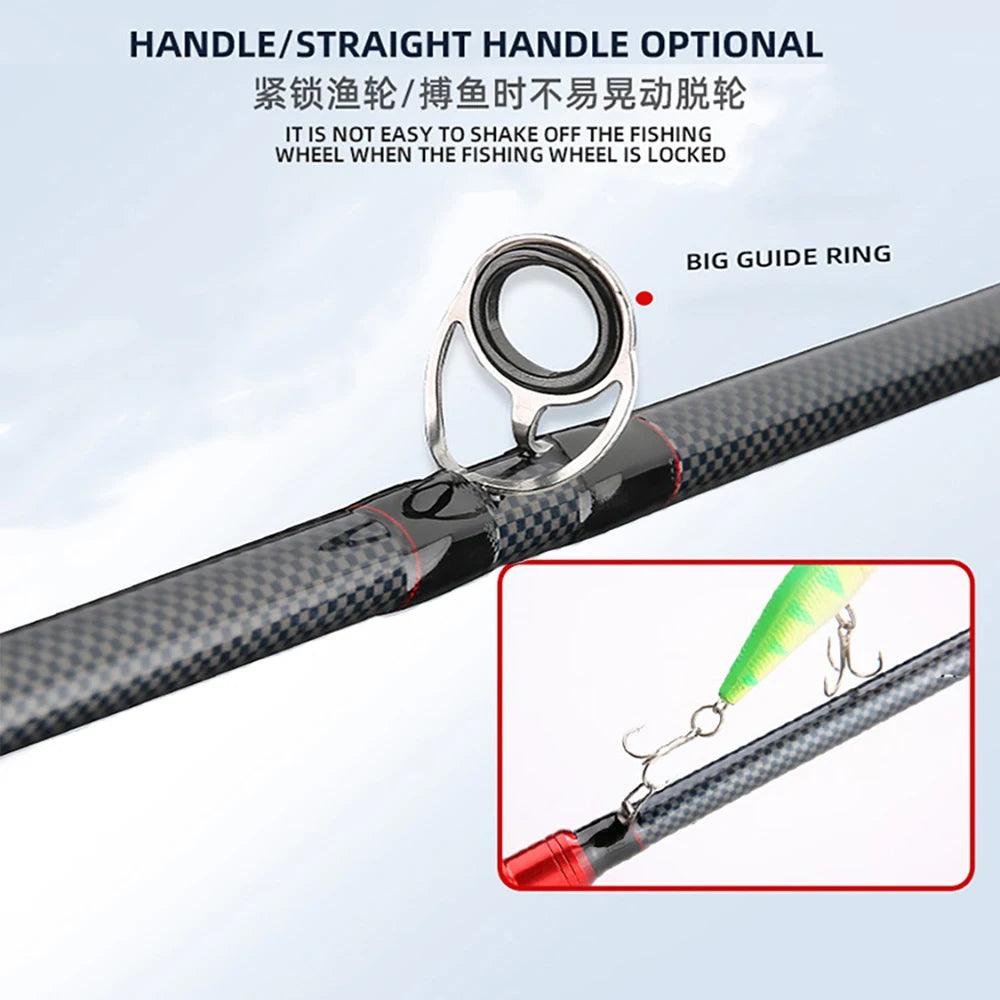 5g-25g Lure Rod 1.8m/1.65m Carbon Casting Spinning Stream ML Fishing Rods Big Guide Baitcasting Travel 2 Section Soft Solid Tip - Wild Frontier Gear LLC