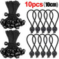 Outdoor Elastic Ball Rope Bungee Cords Portable Tent Fixing Tarpaulin Awning Canopy Heavy Duty Tarp Tie Down for Shelter Cargo Wild Frontier Gear LLC