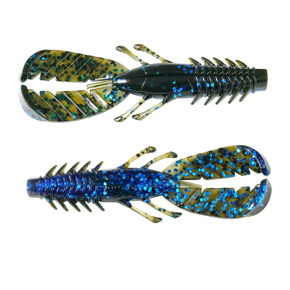 SUNMILESUNMILE 8pcs 75mm2.95inch Craw Baits Floating Shrimp Softbait Soft Lure Wobbler Bass Baits Artificial Pesca Wild Frontier Gear LLC