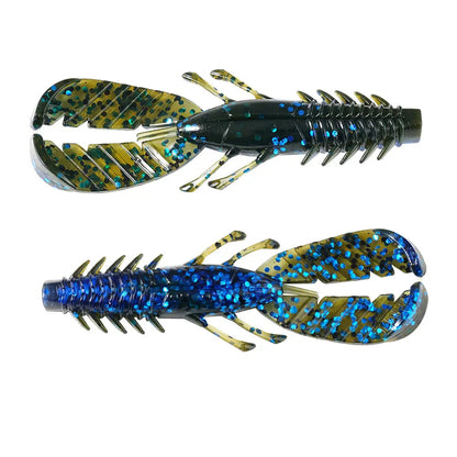 SUNMILESUNMILE 8pcs 75mm2.95inch Craw Baits Floating Shrimp Softbait Soft Lure Wobbler Bass Baits Artificial Pesca Wild Frontier Gear LLC