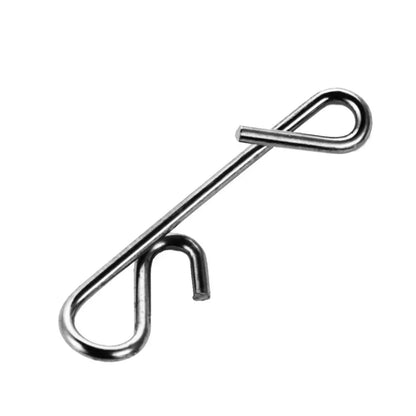 100pcs Fishing Swivel Snap Fast S M L XL XXL Size Snap Connector Knotless Stainless Steel Swivels High Quality