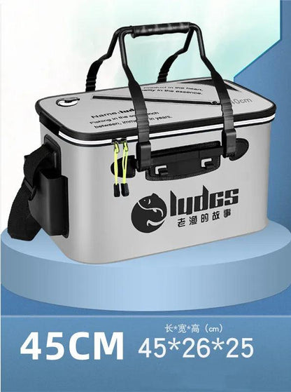 44/50cm Fishing Bucket Fishing Tackle Bag Folding EVA Live Fish Box Hand Outdoor Waterproof Camping Hiking Water Bag Storage - Wild Frontier Gear LLC