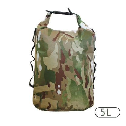 Outdoor Camouflage Waterproof Bag Portable Waterproof Storage Bag  Lightweight Boating Hiking Camping Rafting Storage Backpack