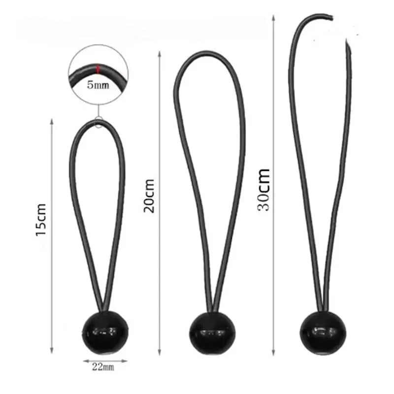 10pcs Bungee Ball Tarps Canvas Tarpaulin Flagpole Ties - Wild Frontier Gear LLC