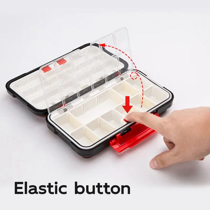 Fishing Waterproof Fishing Tackle Box Double Sided Opening and Closing Bait Tool Storage Box Multifunctional Goods