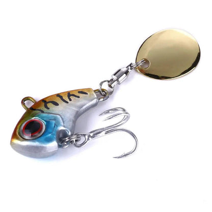 VIB Tail Spinner Fishing Lures - Metal Spoon Jigs for Bass, Pike, and Trout Tackle - Wild Frontier Gear LLC