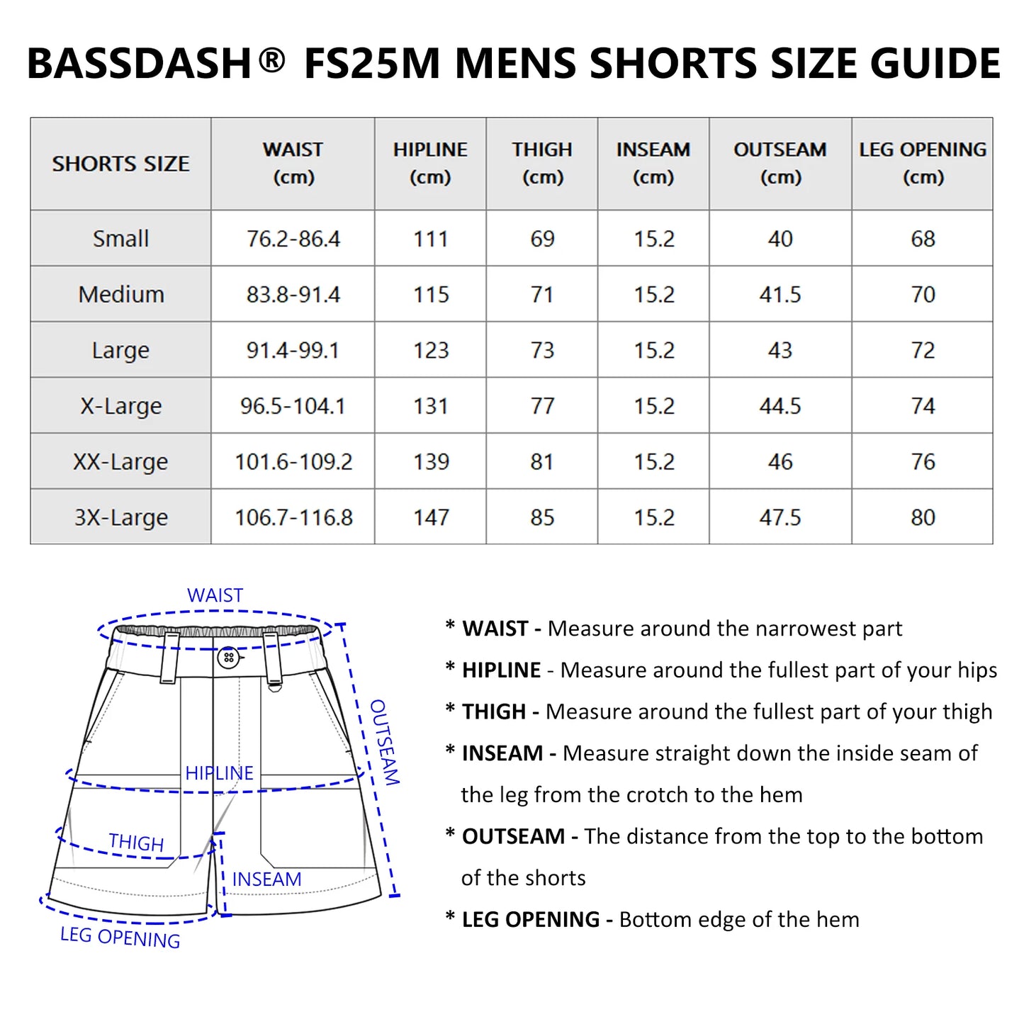 Bassdash Men's 6" Fishing Shorts UPF 50+ Water Resistant Quick Dry Hiking Cargo Shorts with Multi Pocket FS25M - Wild Frontier Gear LLC
