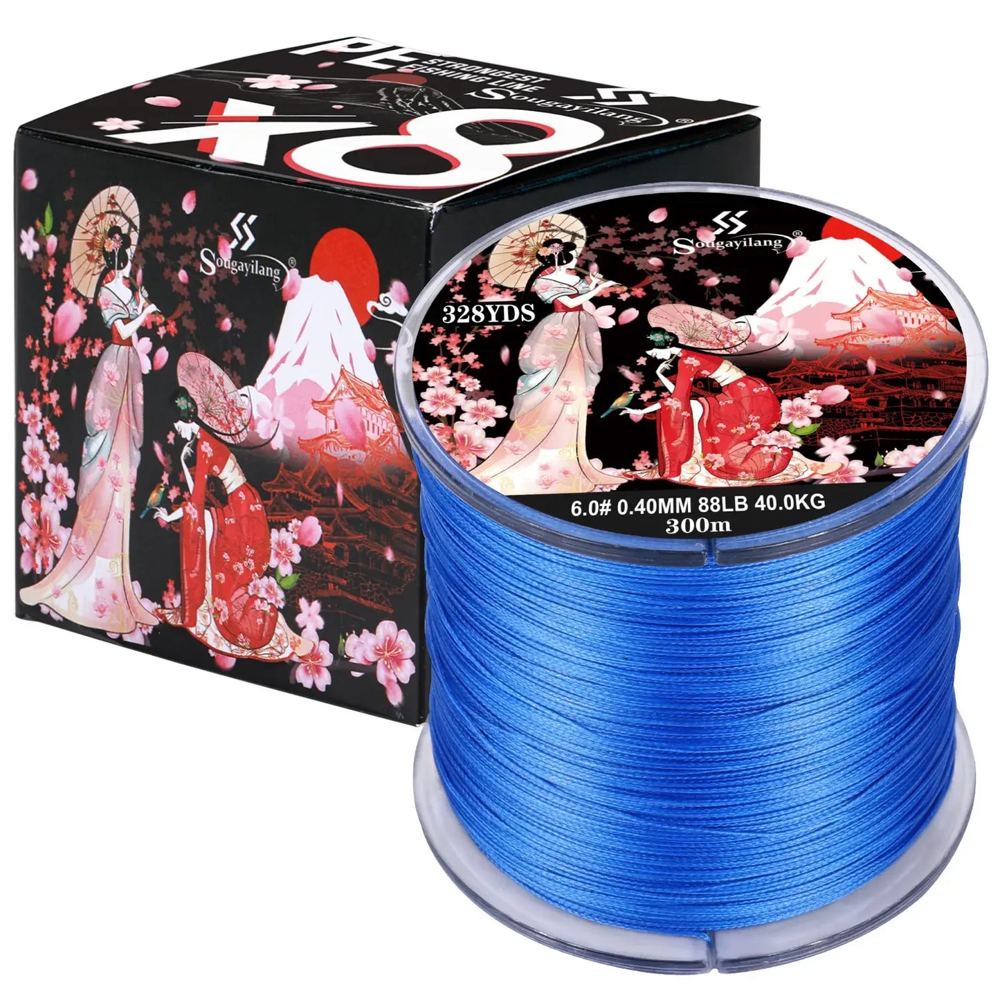 Sougayilang Braided Fishing Line X8 – High-Strength Multifilament PE Line for Freshwater & Saltwater
