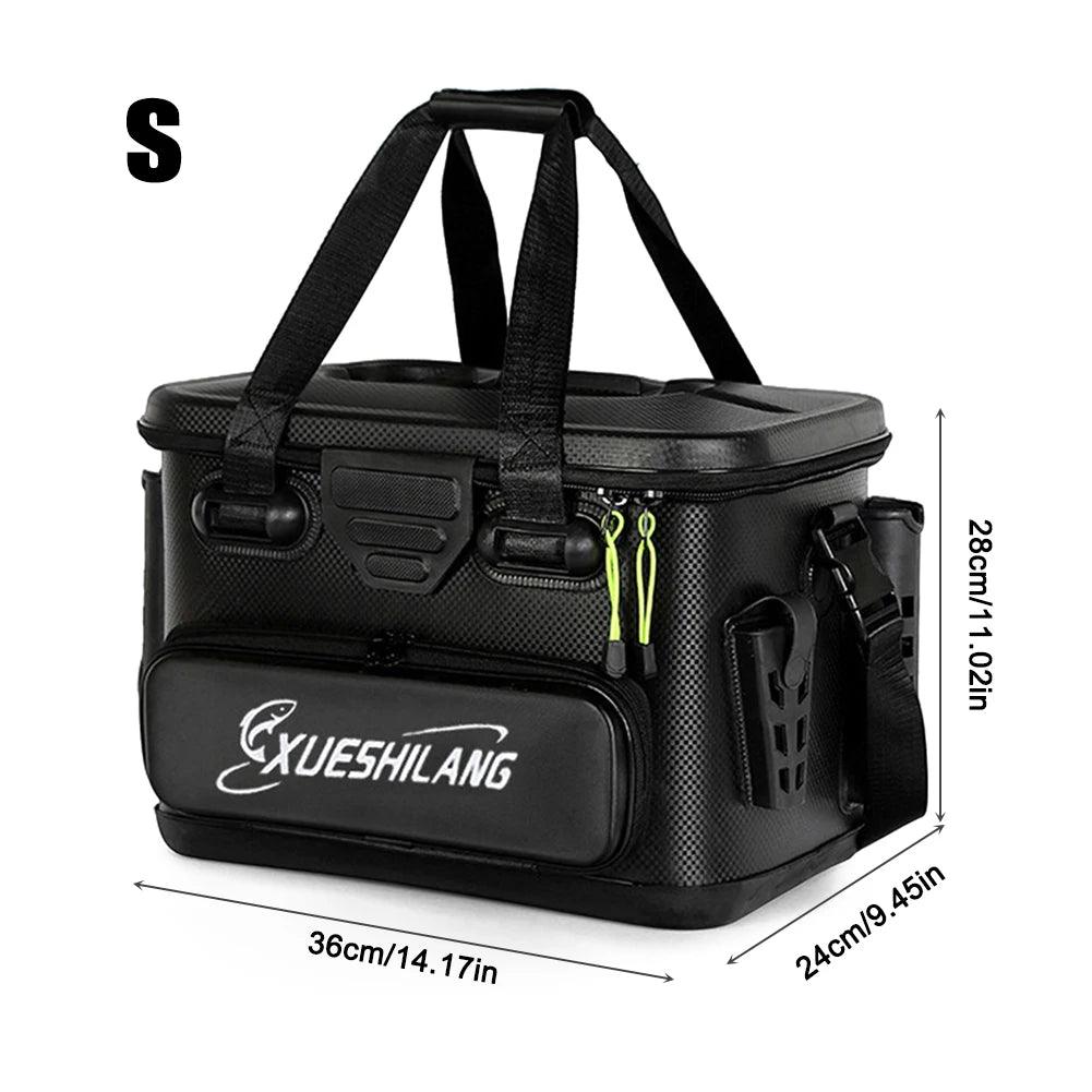 20/28L Portable Fishing Barrel Box EVA Fishing Bag Rod Bait Reel Fish Storage Bag Single Shoulder Bag Hook Lure Luya Handbag - Wild Frontier Gear LLC