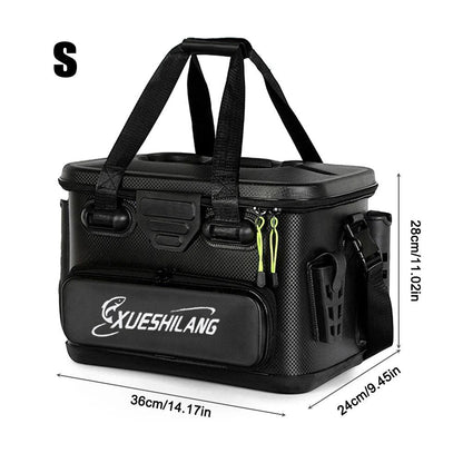 20/28L Portable Fishing Barrel Box EVA Fishing Bag Rod Bait Reel Fish Storage Bag Single Shoulder Bag Hook Lure Luya Handbag - Wild Frontier Gear LLC