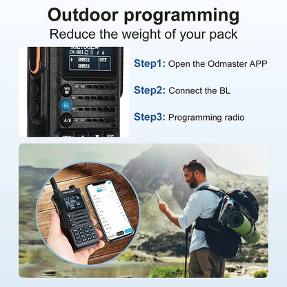 2nd Gen TIDRADIO TD H8 10W Profession Walkie Talkie Long Range  Emergency Radio Portable Two Way Radio Receiver HAM GMRS