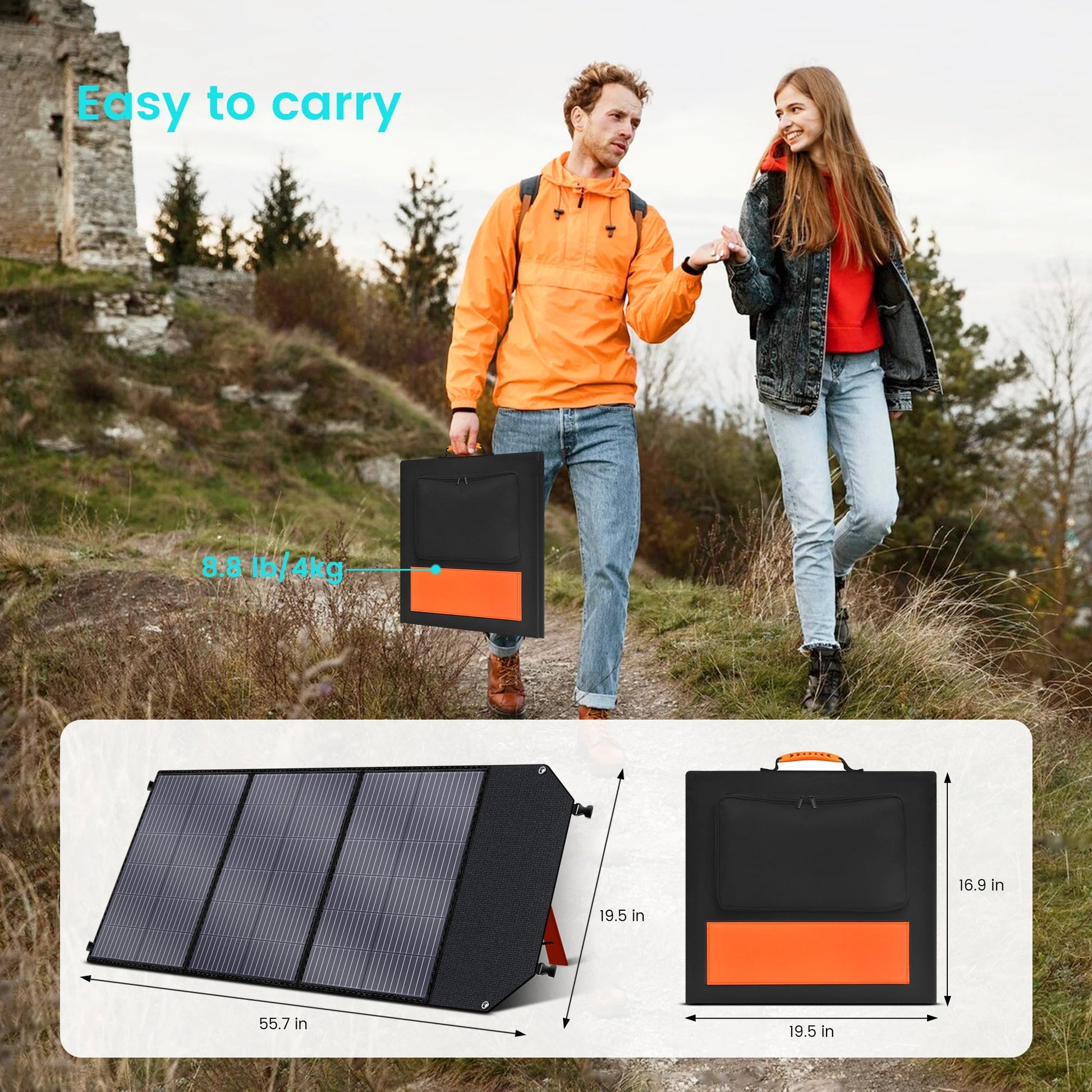 CTOLITY Foldable 100W Solar Panel 18V USB Type-C XT60 Portable Solar Charging Panel High Efficiency Solar Panels for Camping﻿ ﻿ Wild Frontier Gear LLC