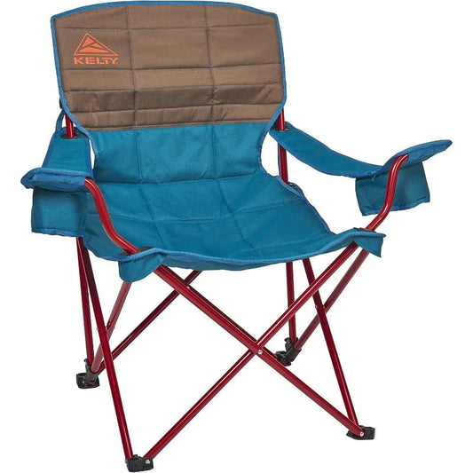 Kelty Deluxe Lounge Chair – Folding Outdoor Camp Chair, Insulated Cupholders, Customized Recline, Steel Frame Wild Frontier Gear LLC