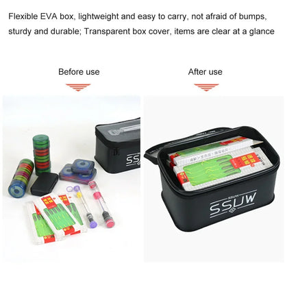 Portable EVA Fishing Tool Box, Fishing Accessory Organizer, Live Bait Storage Container, 3L/5L/7L Large Capacity Water Container