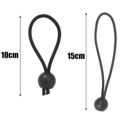 Outdoor Elastic Ball Rope Bungee Cords Portable Tent Fixing Tarpaulin Awning Canopy Heavy Duty Tarp Tie Down for Shelter Cargo Wild Frontier Gear LLC