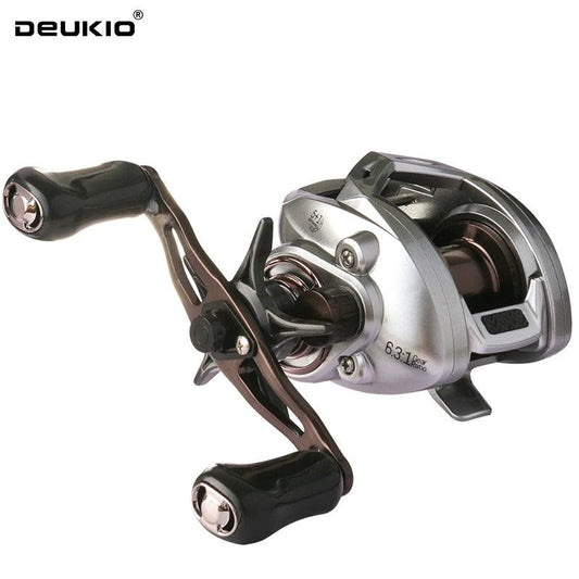 DEUKIO BST Carbon Fiber Baitcasting Reel 6.3:1 with 8KG Drag Power for Sea and Freshwater Fishing - Wild Frontier Gear LLC