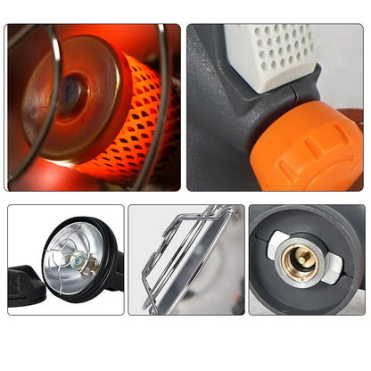 Outdoor Portable Mini Heater Winter Camping fishing tent Stove Gas Burner Heating Survival Equipment Windproof Stainless Steel Wild Frontier Gear LLC