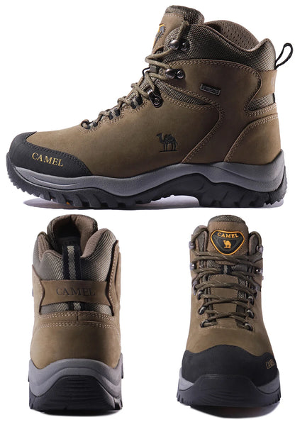 GOLDEN CAMEL Waterproof Hiking Shoes Men and Women Outdoor Anti-Slip Climbing Trekking Shoes for Men 2023 Leather Hiking Boots - Wild Frontier Gear LLC