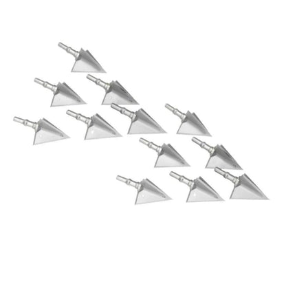 6/12pcs 3 Fixed X3/X5 Tips Archery Broadhead 100 Grain Stainless Alloy Arrowhead Hunting For Shooting Accessories - Wild Frontier Gear LLC
